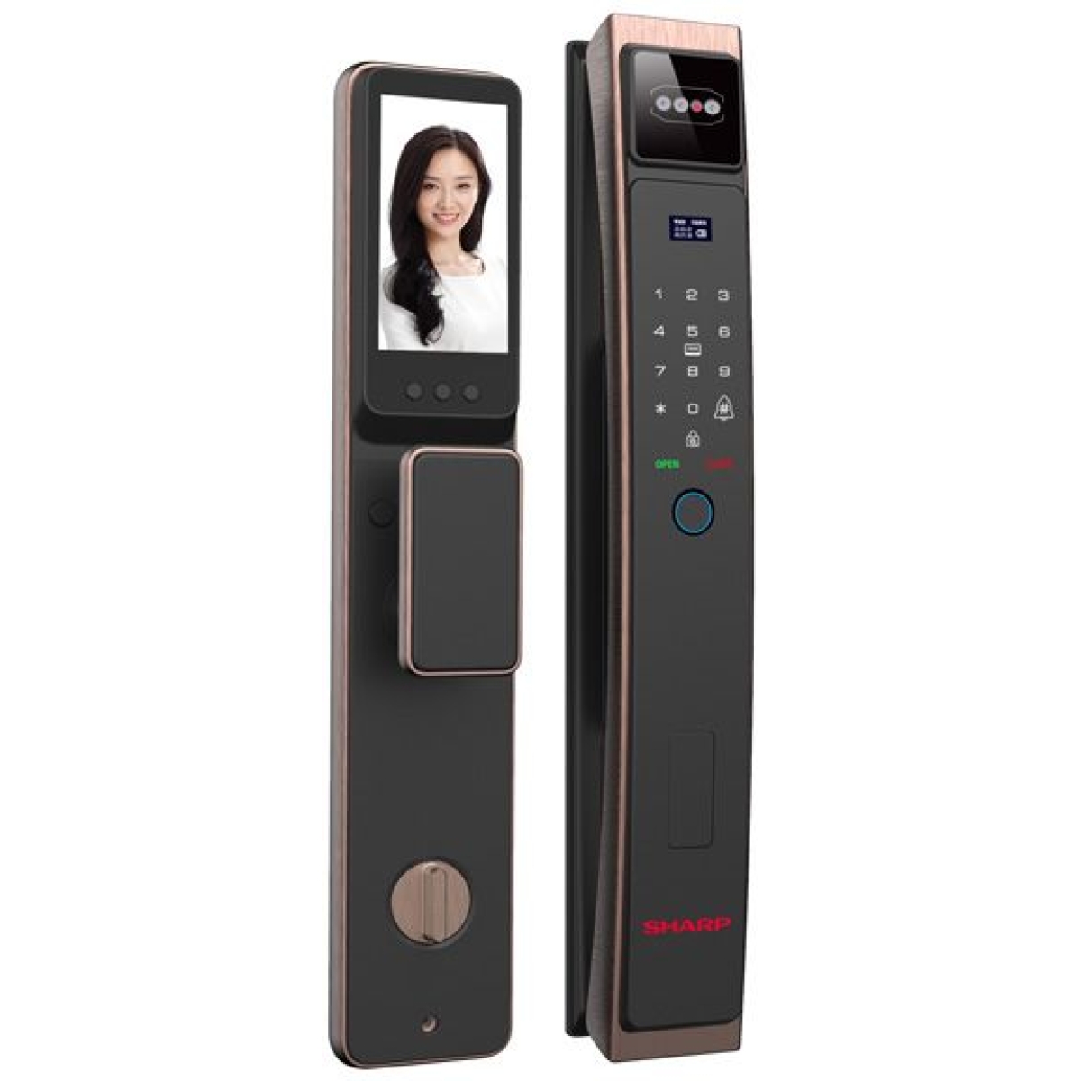 Sharp 聲寶 S-A-H3 電子門鎖 (紅古銅)