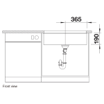 Blanco 527173 Subline 700-U 花崗岩合成 廚房昇盤 (米雅白色 Soft White)