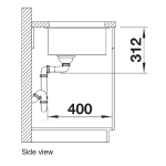 Blanco 527173 Subline 700-U 花崗岩合成 廚房昇盤 (米雅白色 Soft White)
