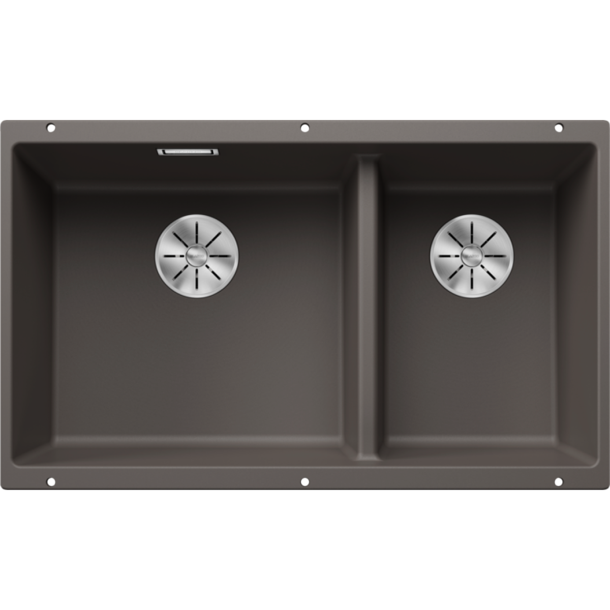 Blanco 527350 Subline 430/270-U 花崗岩合成 廚房雙昇盤 (火岩灰色 Volcano Grey)