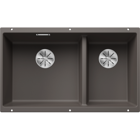 Blanco 527350 Subline 430/270-U 花崗岩合成 廚房雙昇盤 (火岩灰色 Volcano Grey)