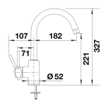 Blanco 526966 Mida 水龍頭 (米雅白色 Soft White)