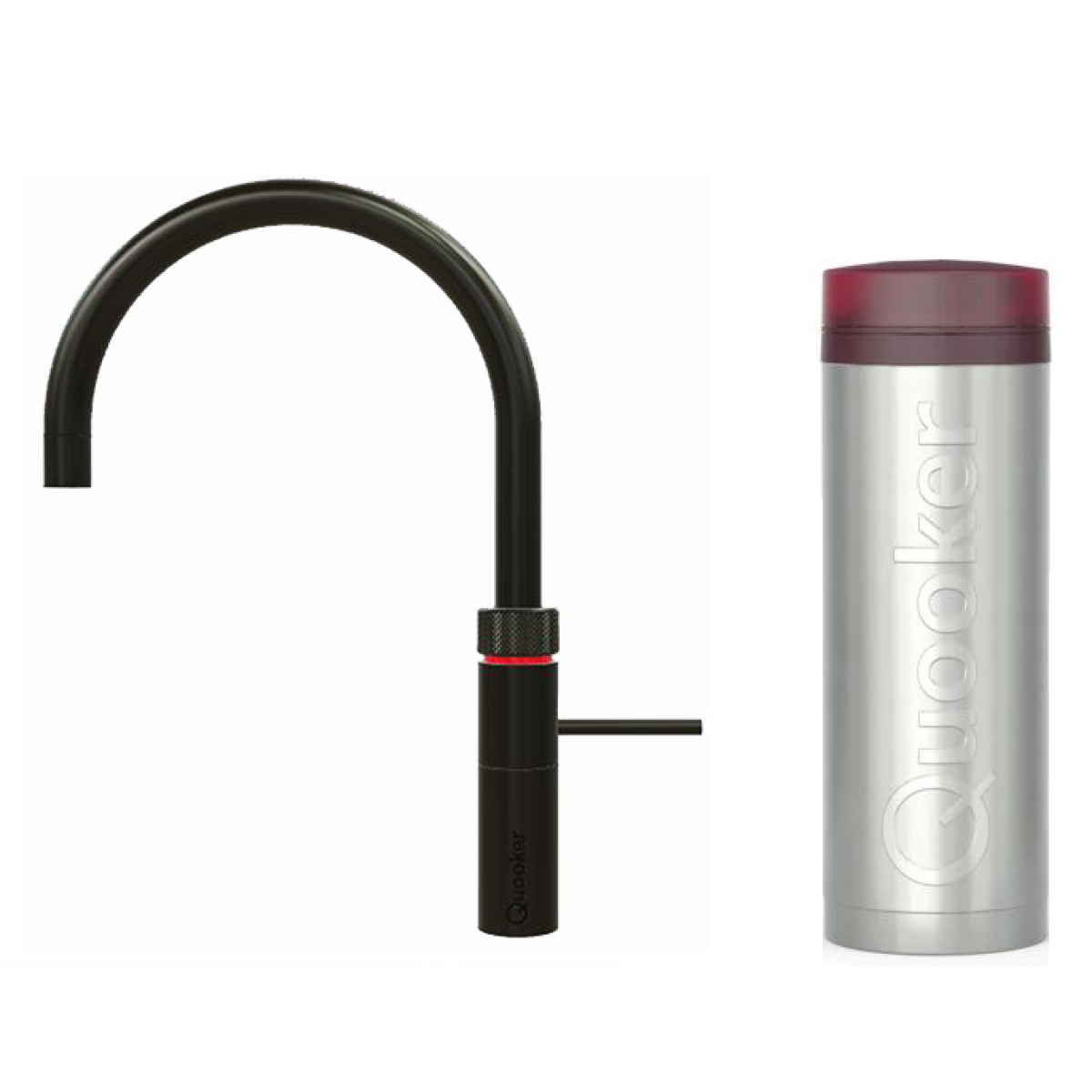 Quooker 3FRGME Fusion Round 一體式水龍頭 + PRO3 滾水水箱 (槍灰黑)