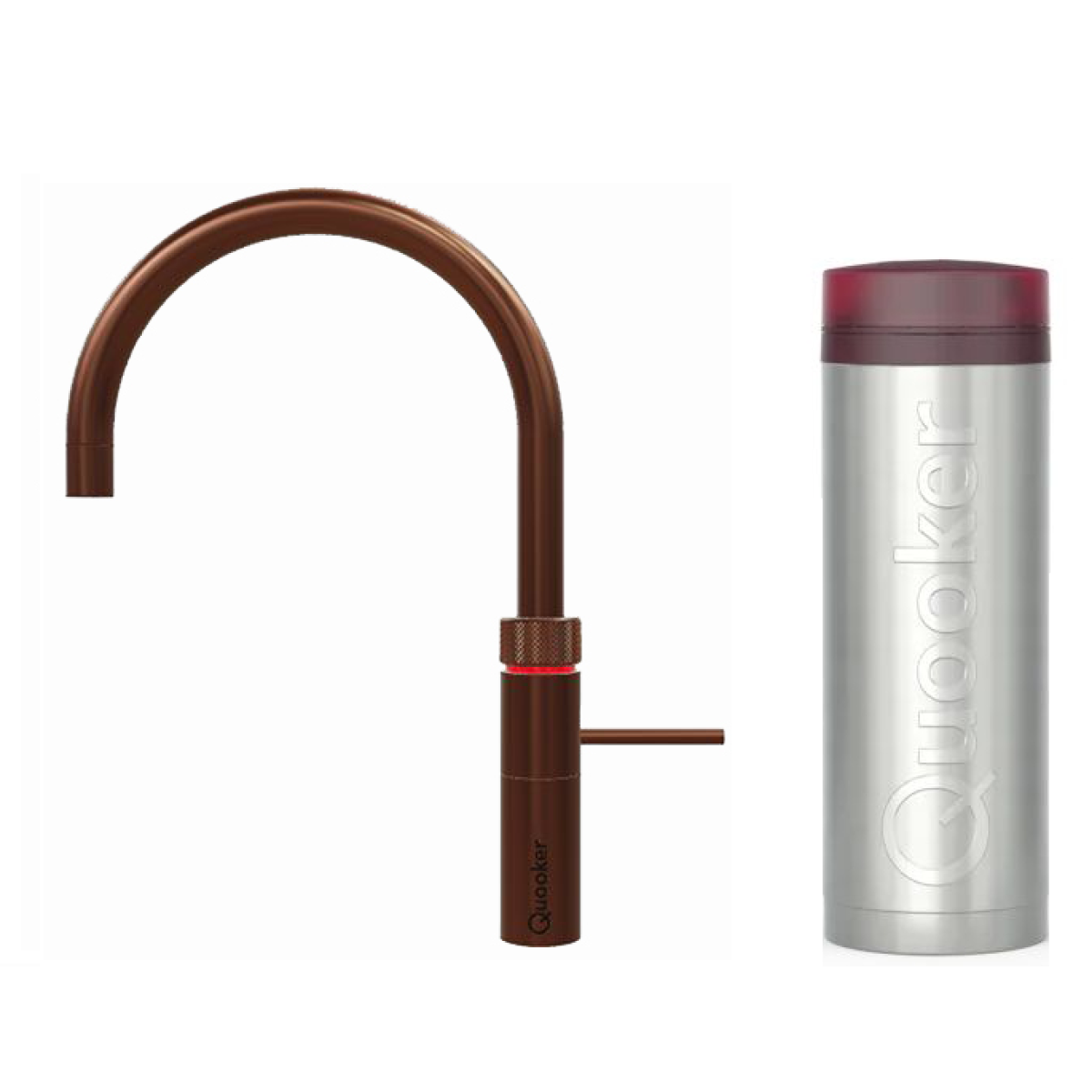 Quooker 3FRRCO Fusion Round 一體式水龍頭 + PRO3 滾水水箱 (玫瑰銅)