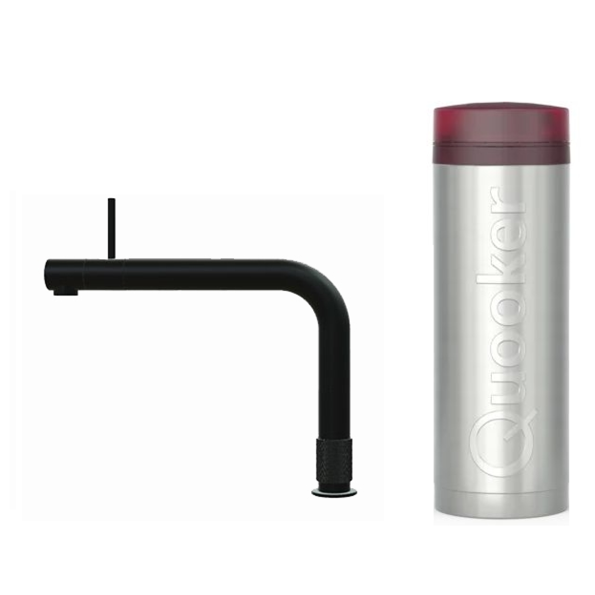 Quooker 3FRONTBLK Front 一體式水龍頭 + PRO3 滾水水箱 (霧面黑)