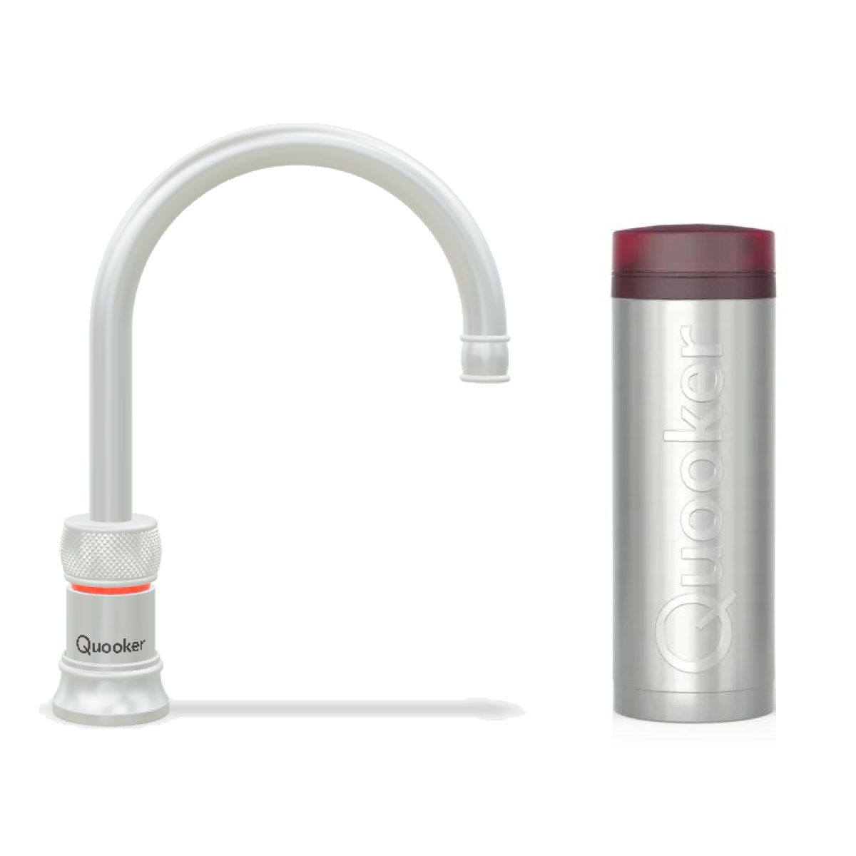Quooker 3CNRRVS Classic Nordic Round 一體式水龍頭 + PRO3 滾水水箱 (拉絲不鏽鋼)