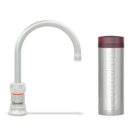 Quooker 3CNRRVS Classic Nordic Round 一體式水龍頭 + PRO3 滾水水箱 (拉絲不鏽鋼)