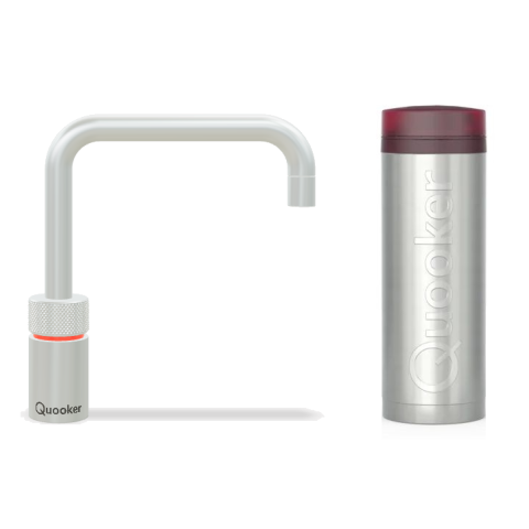 Quooker 3NSRVS Nordic Square 一體式水龍頭 + PRO3 滾水水箱 (拉絲不鏽鋼)
