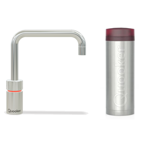 Quooker 3NSCHR Nordic Square 一體式水龍頭 + PRO3 滾水水箱 (拋光鍍鉻)