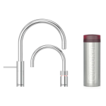 Quooker 3NRCHRTT Nordic Round 一體式雙水龍頭 + PRO3 滾水水箱 (拋光鍍鉻)