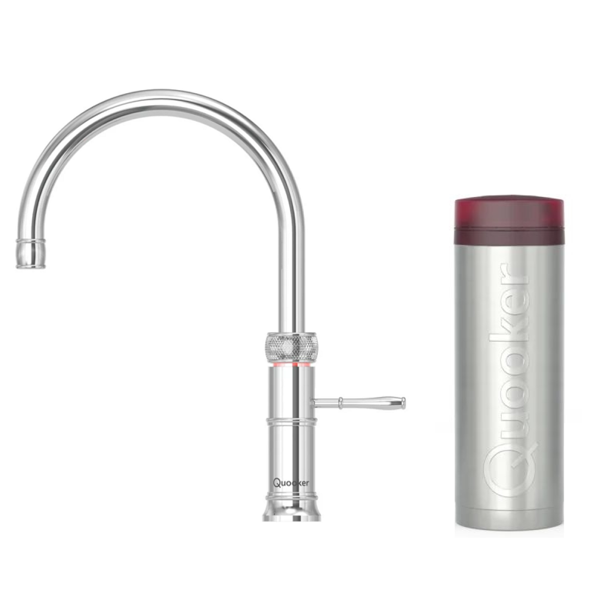 Quooker 3CFRCHR Classic Fusion Round 一體式水龍頭 + PRO3 滾水水箱 (拋光鍍鉻)