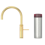 Quooker 3FRGLD Fusion Round 一體式水龍頭 + PRO3 滾水水箱 (閃亮鍍金)
