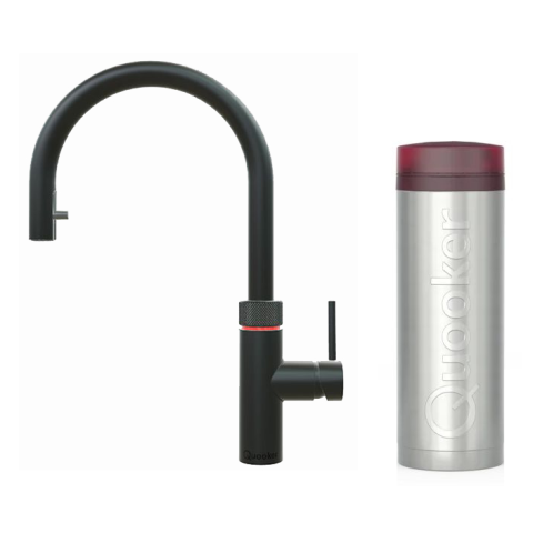 Quooker 3XBLK Flex 帶有軟管一體式水龍頭 + PRO3 滾水水箱 (霧面黑色)