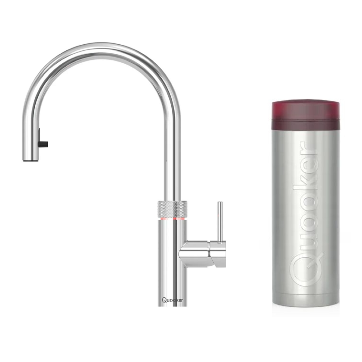 Quooker 3XCHR Flex 帶有軟管一體式水龍頭 + PRO3 滾水水箱 (拋光鍍鉻)