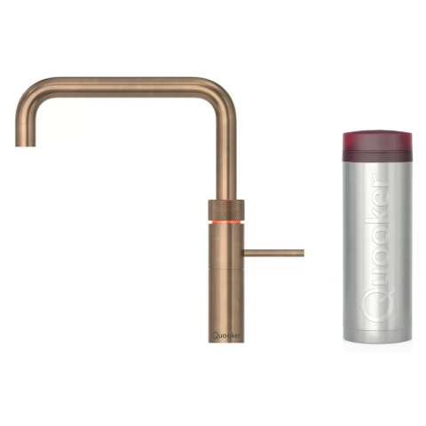 Quooker 3FSPTN Fusion Square 一體式水龍頭 + PRO3 滾水水箱 (復古黃銅)