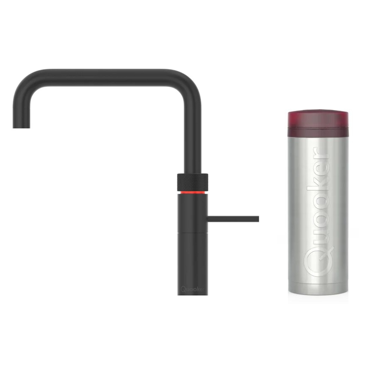 Quooker 3FSBLK Fusion Square 一體式水龍頭 + PRO3 滾水水箱 (霧面黑色)