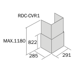 German Pool 德國寶 RDC-CVR1 抽油煙機裝飾煙囪 (不銹鋼)