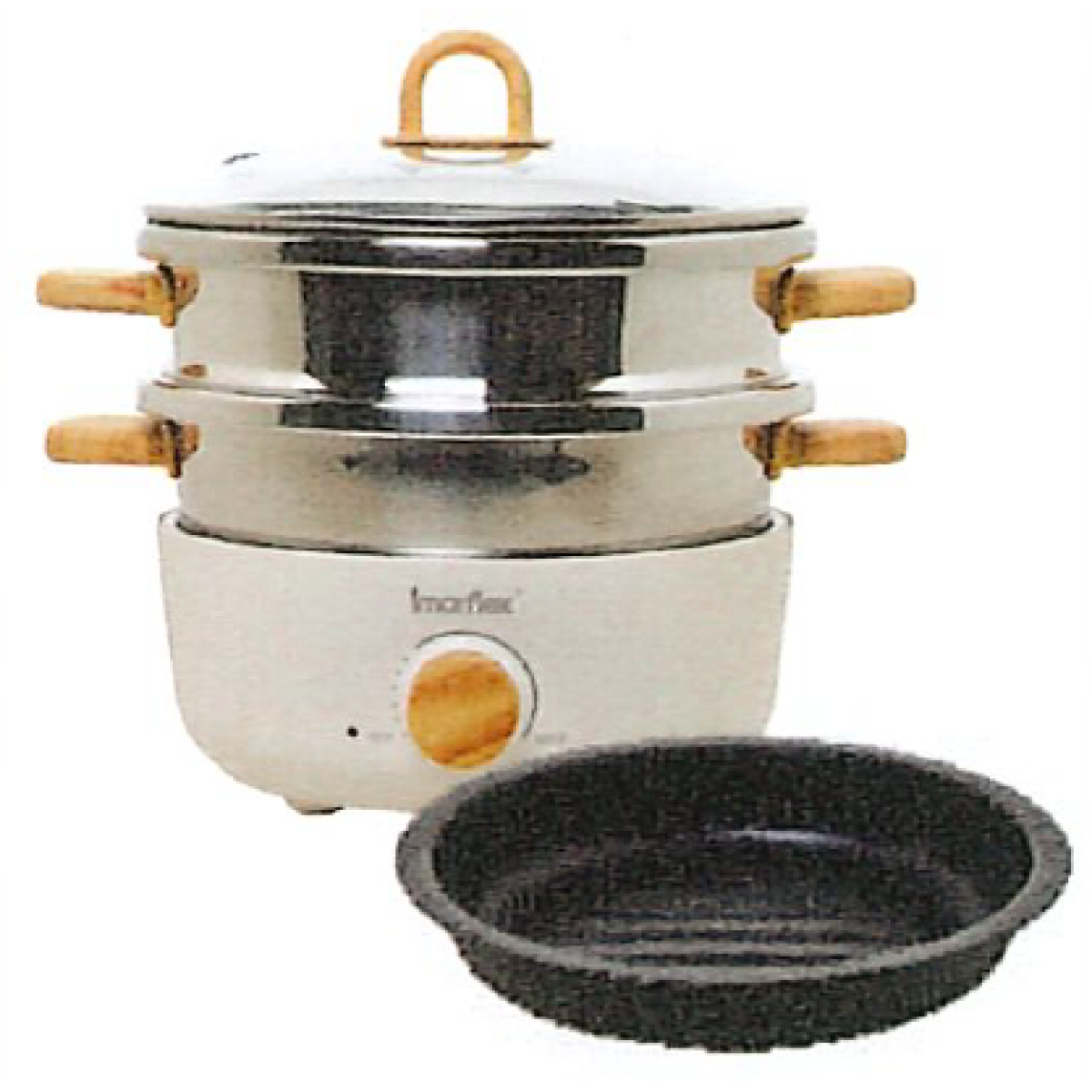 Imarflex 伊瑪 IMC-FK27 2.7公升 『白木』 燒烤電火鍋