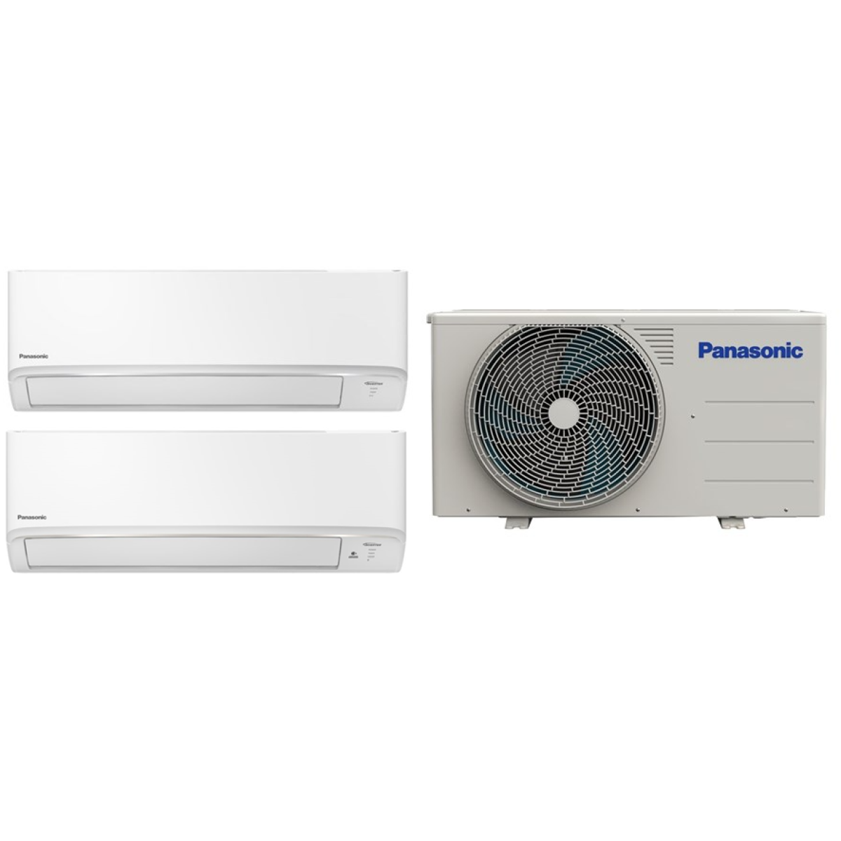 Panasonic 樂聲 一拖二 1.0匹+1.5匹 多聯分體 變頻淨冷冷氣機 (CS-MPU9BKA/CS-MPU12BKA/CU-2LU18BBA)