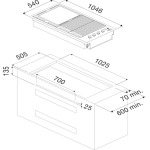 Fulgor FOBQ1000GX 15.2kW 嵌入式戶外石油氣燒烤爐 (不銹鋼)