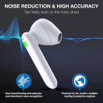 Timekettle WT2 Edge/W3 旗艦級 人工智慧 即時翻譯耳機 (線上和離線翻譯) (白色)