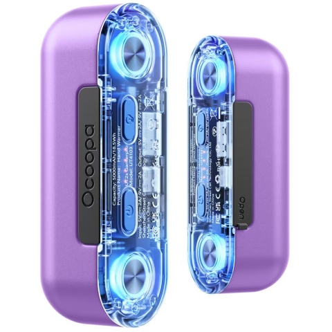 Ocoopa DCUT4103PL-07 UT4 GamerPro 二合一 充電暖手器 (紫色)