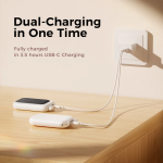 Ocoopa DCUT3056WPL-07 UT4 Young 二合㇐ 充電暖手器 (白底紫色)