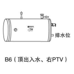 Hotpool 電寶 HPU-15(B6/3kW) 55公升 3kW 220V HPU系列 中央儲水式電熱水爐 (橫置圓型,頂出入水,右排)