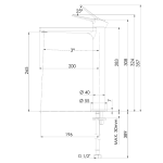 Remer Slash & Dot 水龍頭套裝 (鍍鉻色) (SL11L+SL05)