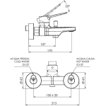 Remer Slash & Dot 水龍頭套裝 (鍍鉻色) (SL11L+SL05)