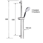 Remer Slash & Dot 水龍頭套裝 (鍍鉻色) (SL12+SL05+315R318F4A)
