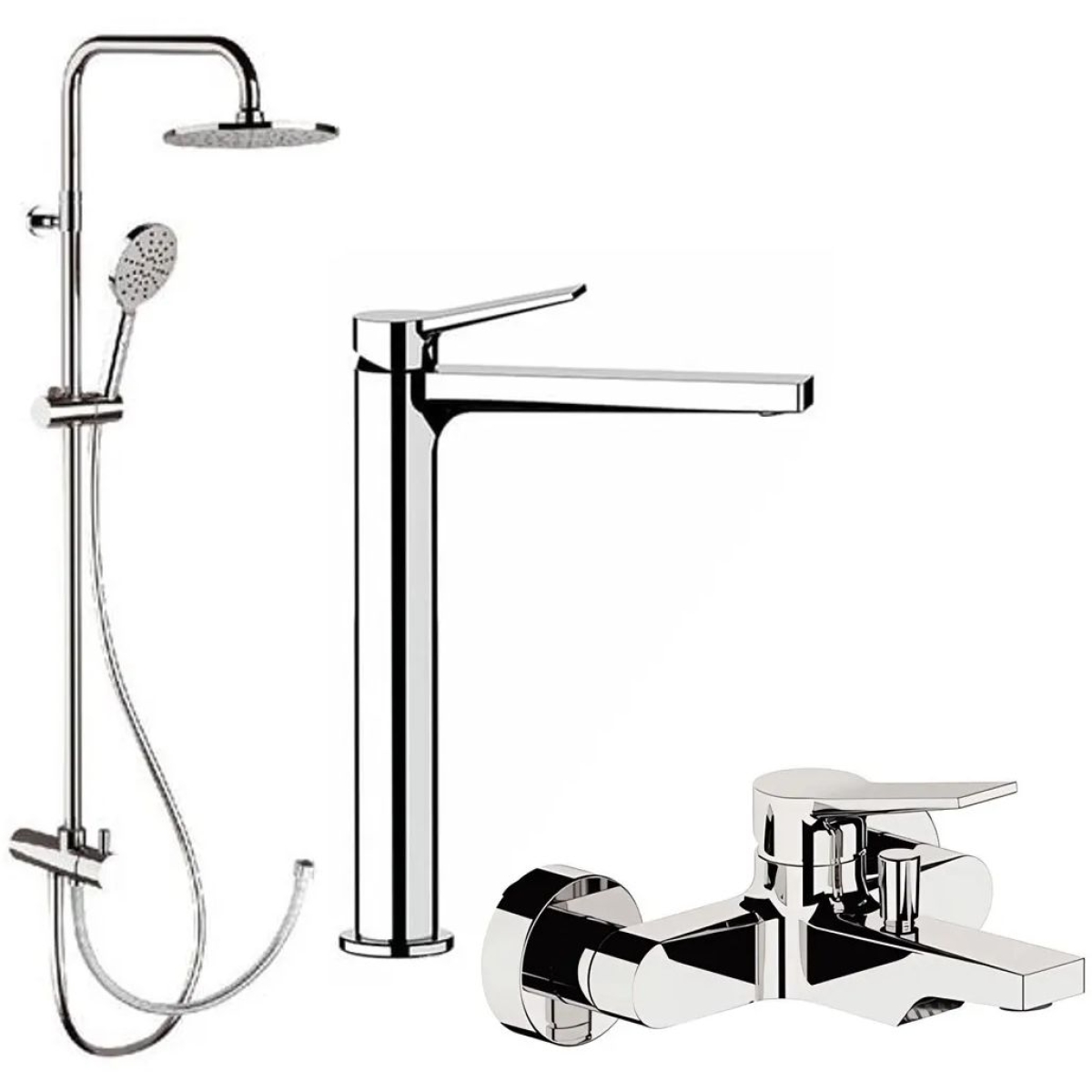 Remer Slash & Dot 水龍頭套裝 (鍍鉻色) (SL11L+SL05+330A8MPEC20NRA)