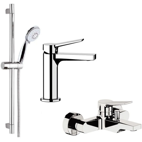 Remer Slash & Dot 水龍頭套裝 (鍍鉻色) (SL12+SL05+315R318F4A)