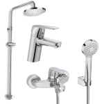 Roca Alfa G2: 1+2+4 龍頭套裝 (5A3L25C00+5A0425C00+5B2150C00+AP00033100)