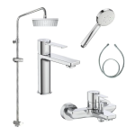 Roca Targa B3: 1+3+5+6+7 龍頭套裝 (5A325FC00+5A025FC00+AP00033100+5B2350C00+5BG113C0N+5B2515C0N)