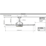 SMC PDC423M 42吋 裝飾吊扇 (木紋)
