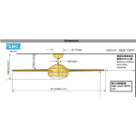 SMC MJR44VB 44'' 天花吊扇