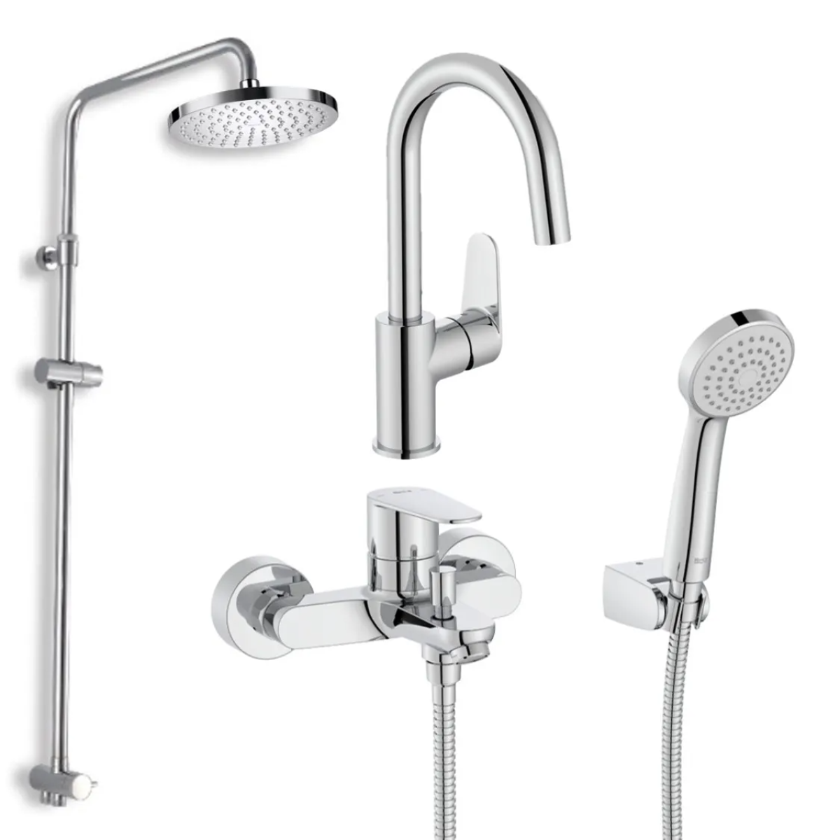 Roca Victoria Plus H4: 2+3+5 龍頭套裝 (5A4A4FC00+5A014FC00+AP00033100+5B2150C00)