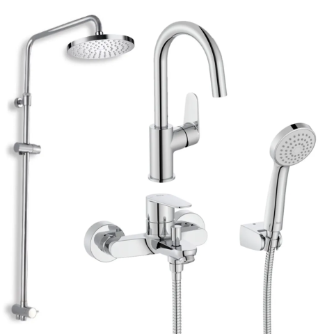 Roca Victoria Plus H4: 2+3+5 龍頭套裝 (5A4A4FC00+5A014FC00+AP00033100+5B2150C00)