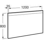 Roca A812262000 Prisma 鏡連LED燈 (鍍鉻色)
