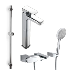 Roca Escuadra DA2: 2+3+4 龍頭套裝 (5A3420C0N+5A0120C0N+526319610)