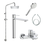 Roca Targa B4: 2+3+5+6+7 龍頭套裝 (5A345FC00+5A025FC00+AP00033100+5B2350C00+5BG113C0N+5B2515C0N)