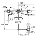 Grohe 20304001 3孔雙控面盆水龍頭