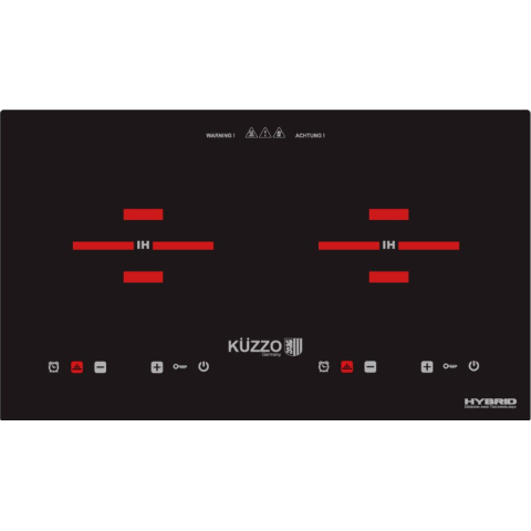 Kuzzo 德國德信 DG-289 73厘米 2800W 嵌入/座檯式 智能雙頭電磁爐 (黑色)