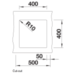 Blanco 527166 Subline 400-U 單盆昇盤 (米雅白色 Soft White)