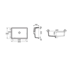 Roca A32772400C Sofia 檯底洗手盆