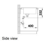 Blanco 527309 NAYA 45 花崗岩石廚房昇盤 (火岩灰色 Volcano Grey)