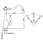 Walrus WR-507605-CP 廚盆龍頭