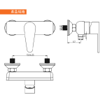 Walrus WR-501308-CP PENNINES 花灑龍頭