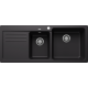 Blanco 525946 NAYA 8S 廚房右雙盆昇盤 (黑色 Black)